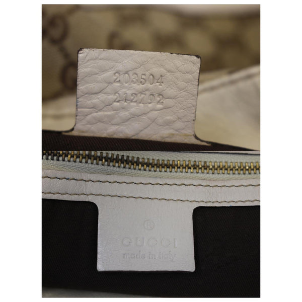 GUCCI Charlotte GG Monogram Beige/White Tote Shoulder Bag