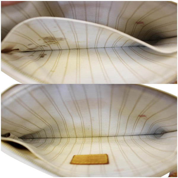 LOUIS VUITTON Neverfull GM Damier Azur Tote Shoulder Bag White-US