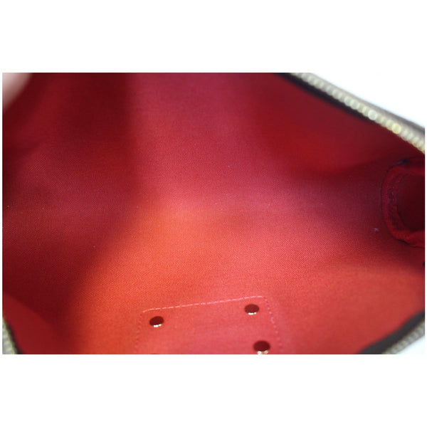 LOUIS VUITTON Pochette Eva Damier Ebene Clutch Bag Brown