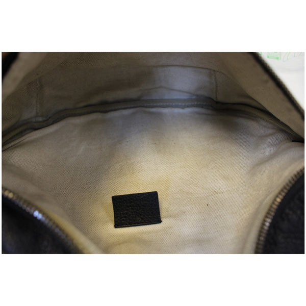 GUCCI Print Leather Black Belt Waist Bumbag Medium 530412-US