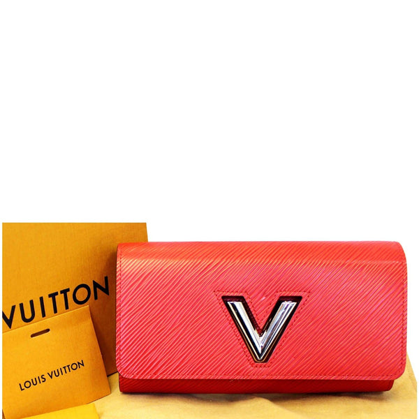 Louis Vuitton Twist Wallet Epi Leather Coquelicot - front view