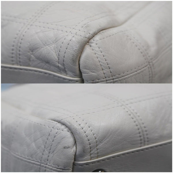 Chanel Square Stitched Lax Lambskin Shoulder bag corners look