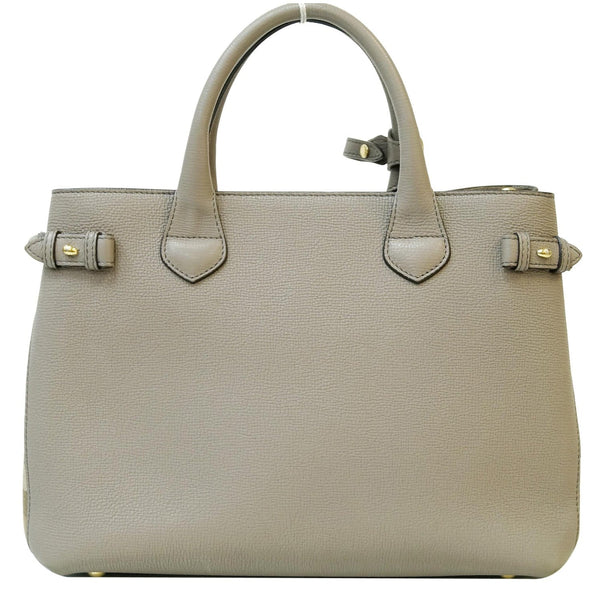 BURBERRY House Check Medium Banner Tote Bag Taupe