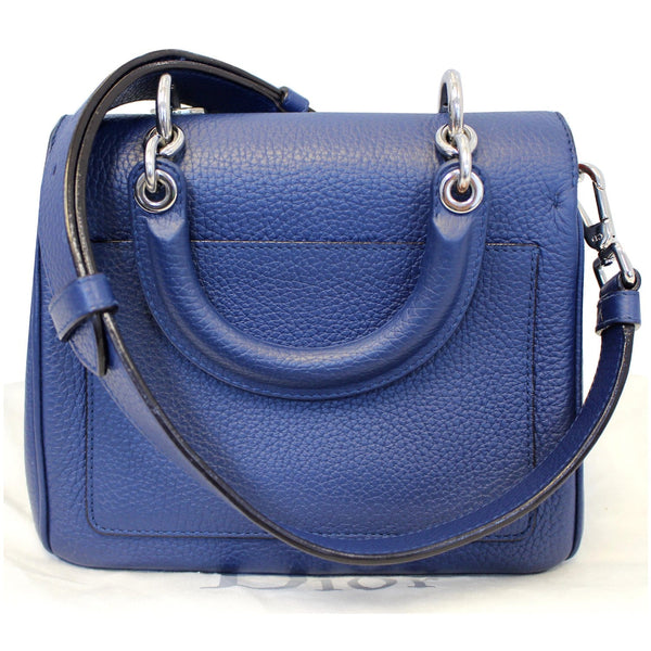 Christian Dior Be Dior Small Bullcalf Flap Shoulder Bag Blue back view