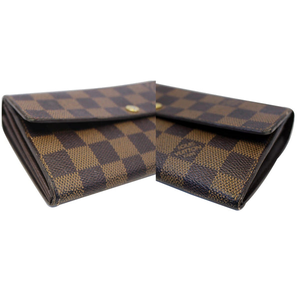 LOUIS VUITTON Damier Ebene Brown Sarah Wallet-US