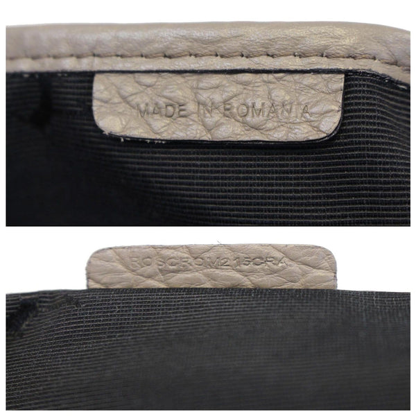 Burberry Leather Ledbury Grain Hobo Shoulder Bag - tag