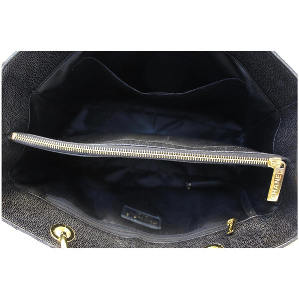 CHANEL Black Caviar Leather Grand Shopping Tote Bag-US