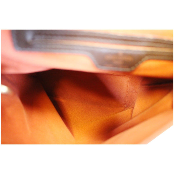 Louis Vuitton Damier Ebene Soho Backpack Bag Interior