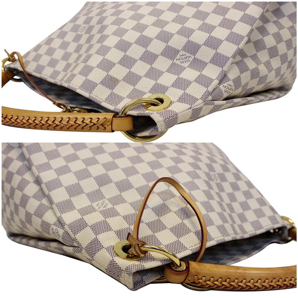 Louis Vuitton Artsy MM Damier Azur Shoulder Bag - leather