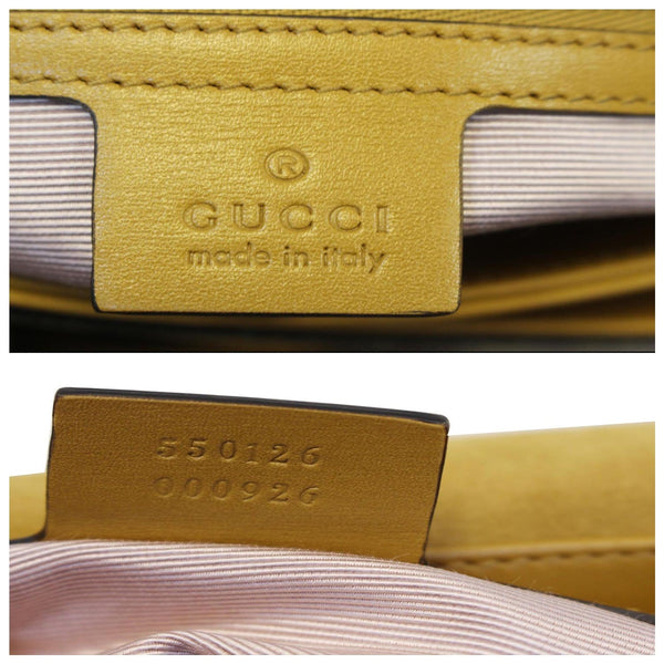 GUCCI Arli Medium Suede Leather Shoulder Crossbody Bag Mustard Yellow