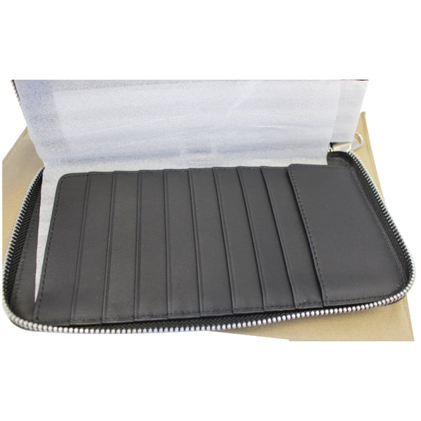 BURBERRY London Check Ziparound Wallet Grey Black-US