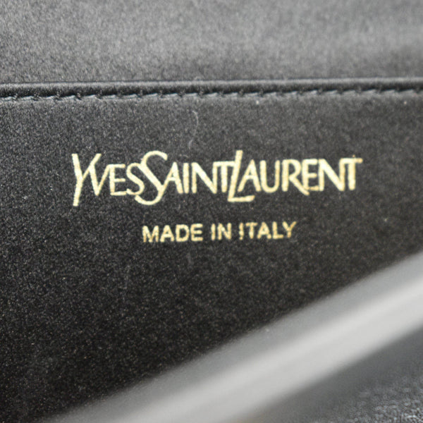 Yves Saint Laurent Leather Clutch Wallet Black - DDH