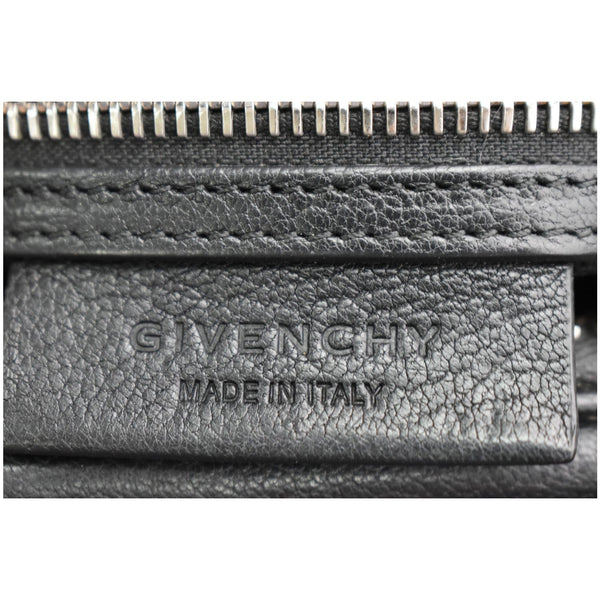 GIVENCHY Antigona Medium Goatskin Leather Shoulder Bag Black