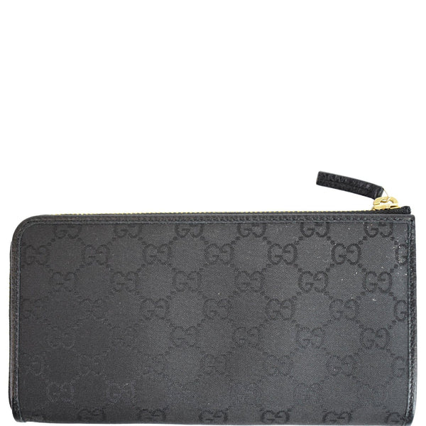 GUCCI GG Canvas Zip Around Wallet Black 332747