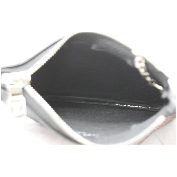 LOUIS VUITTON Pochette Key Cles Damier Graphite Coin Case Black