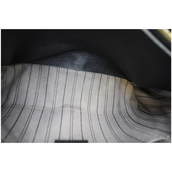 LOUIS VUITTON Montaigne BB Monogram Empreinte Leather Satchel Bag Black