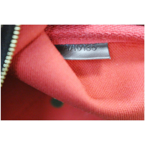 LOUIS VUITTON Pochette Eva Damier Ebene Clutch Crossbody Bag Brown