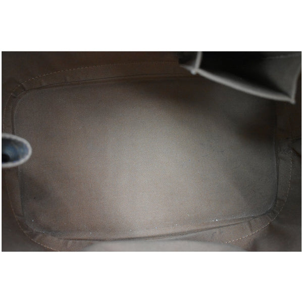 LOUIS VUITTON Alma Monogram Canvas Satchel Bag Brown