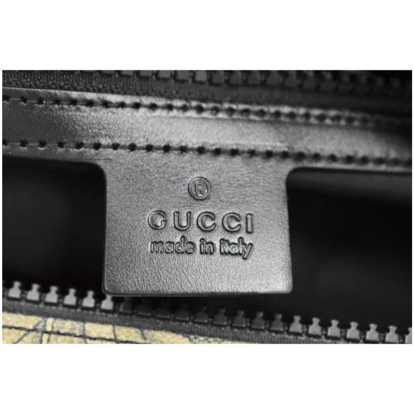 GUCCI Floral Animal Canvas Web Duffel Travel Bag Khaki Green 450983