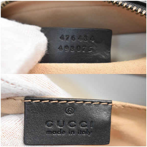 GUCCI GG Marmont Matelasse Leather Belt Bag Black 476434