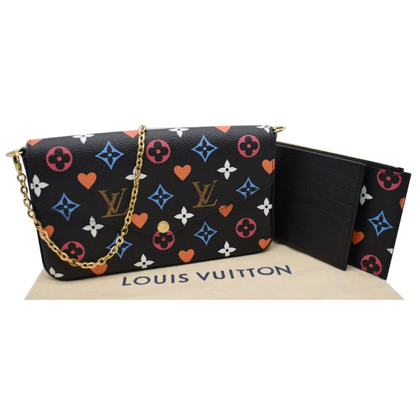 LOUIS VUITTON Pochette Felicie Game On Canvas Crossbody Bag Multicolor