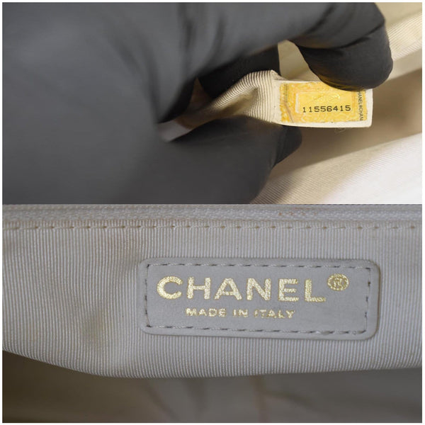 Chanel Grand Shopping Caviar Leather Tote Bag made in Italy