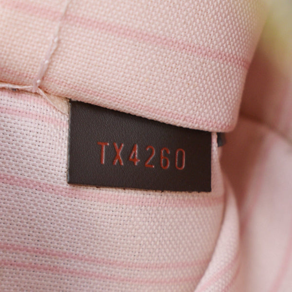 LOUIS VUITTON Neverfull Damier Ebene Pochette Wristlet Pouch Brown