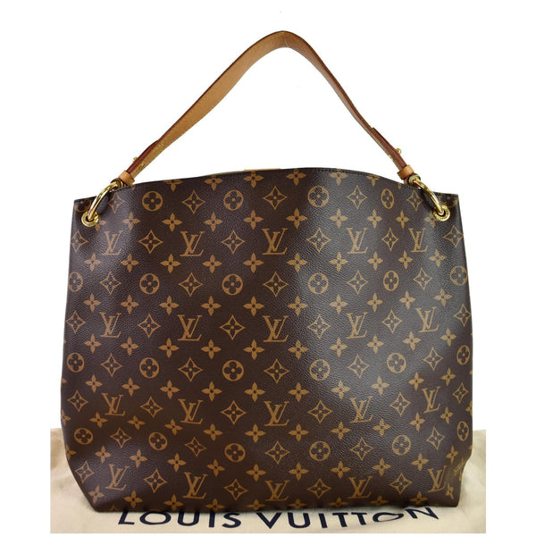 LOUIS VUITTON Graceful MM Monogram Canvas Shoulder Bag Brown