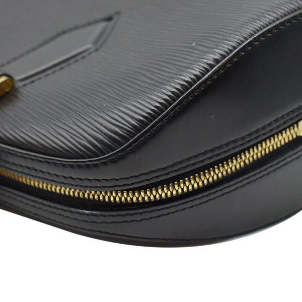 LOUIS VUITTON Jasmine Epi Leather Satchel Bag Black