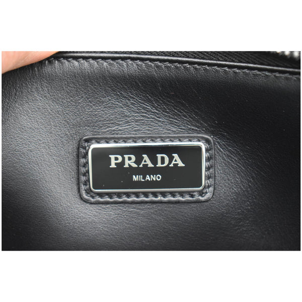 Prada Document Nylon Leather Pouch Black - Dallas Handbags