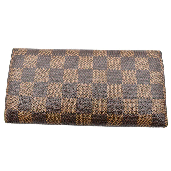 LOUIS VUITTON Josephine Damier Ebene Wallet Brown