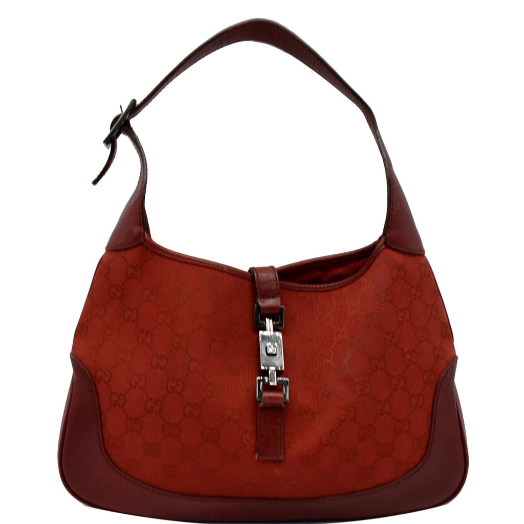 Hobo handbag Gucci Red in Cotton - 35388459