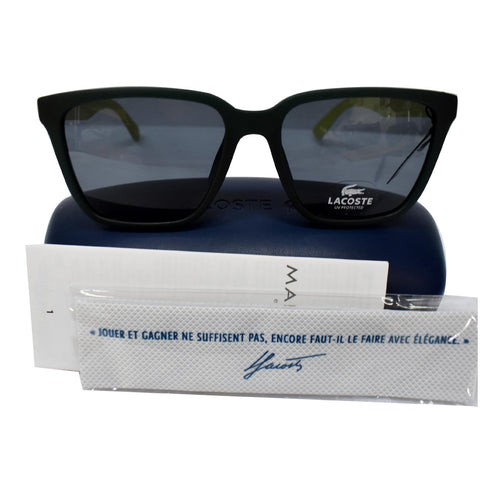 Lacoste Square Unisex Sunglasses black frame/Grey Lens