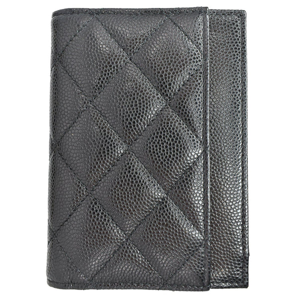 Chanel CC Card Holder Quilted Lambskin Leather Wallet - DDH