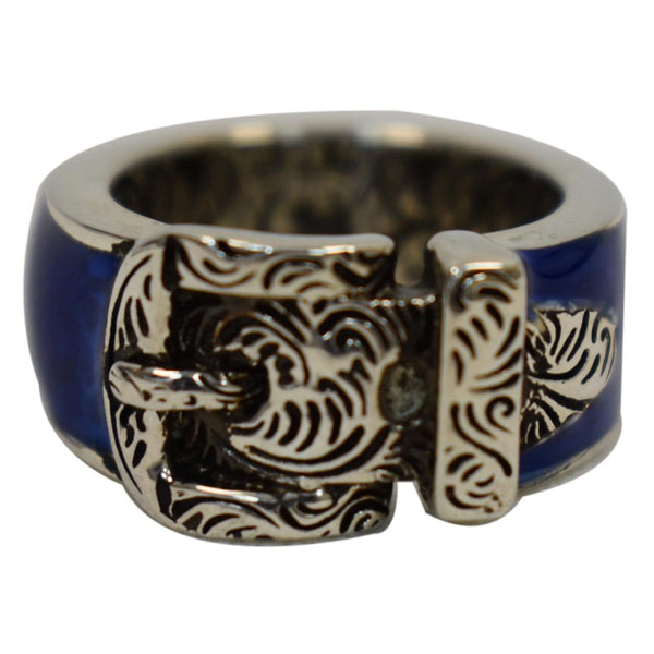 Gucci Tiger Head Ring Blue - tiger head view| Dallas Designer Handbags