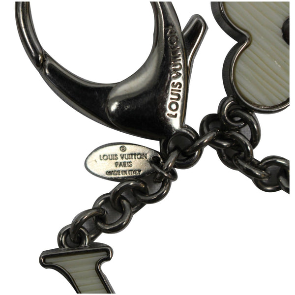 LOUIS VUITTON Fleur d' Epi Bag Charm Ivory