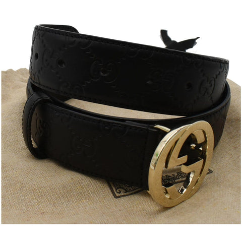 Gucci Signature Guccissima Leather Belt - Size 90.36