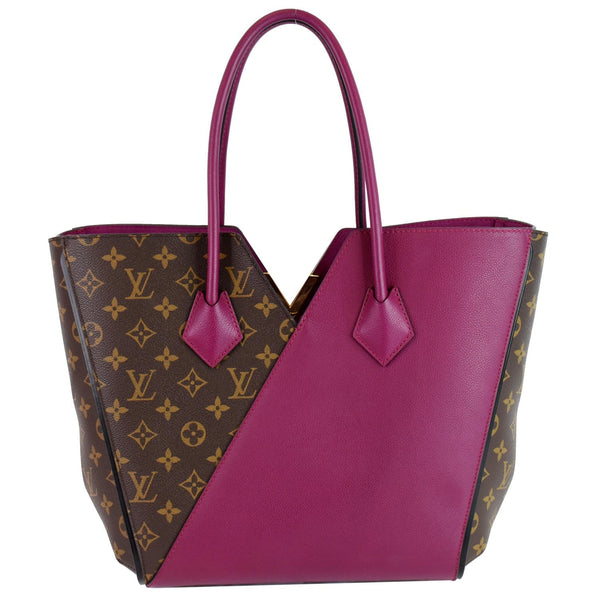 LOUIS VUITTON Kimono Monogram Calfskin Tote Bag Brown/Magenta