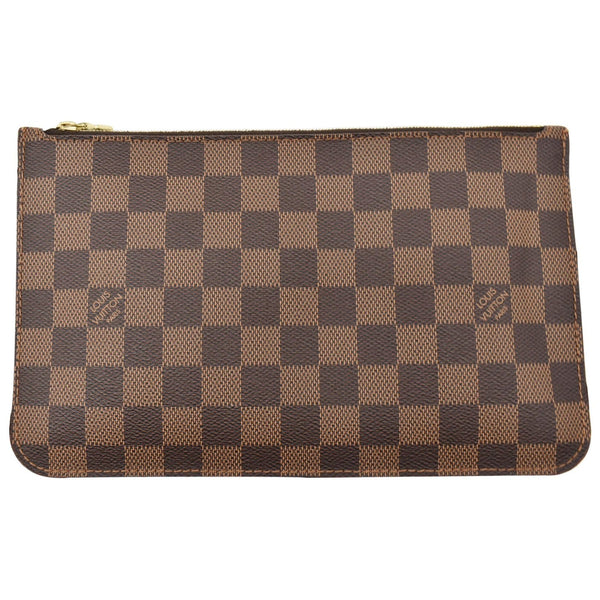 Louis Vuitton Neverfull MM Damier Ebene Wristlet Pouch backside