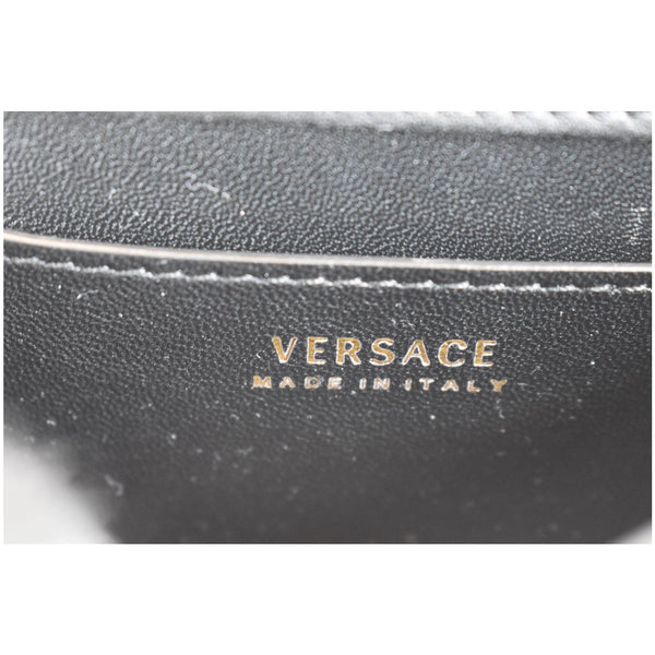 VERSACE Medusa Aeternitas Bangle Evening Charm Satchel Bag Black
