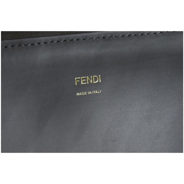 Fendi Sunshine Plexiglass Medium Leather Shopper Tote Bag
