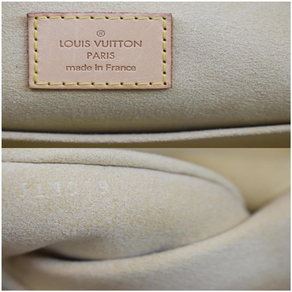 LOUIS VUITTON Manhattan GM Monogram Canvas Satchel Bag Brown