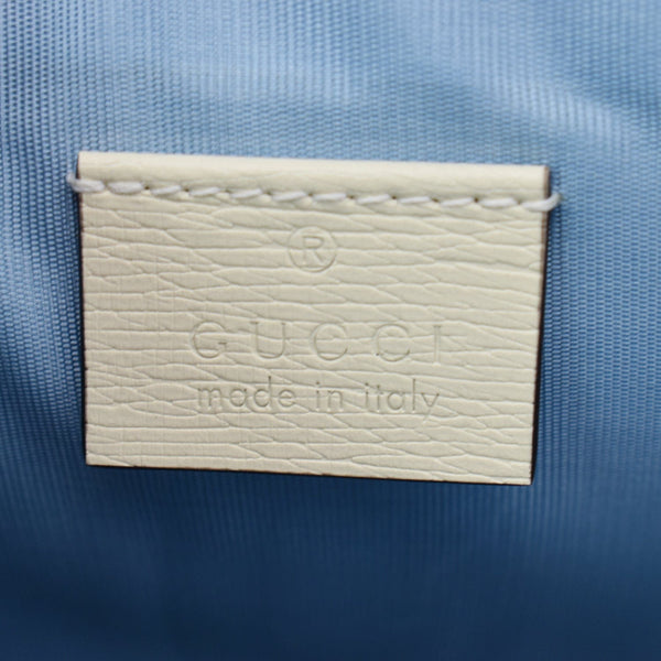 GUCCI Zumi Strawberry Printed Leather Pouch Multicolor 570728