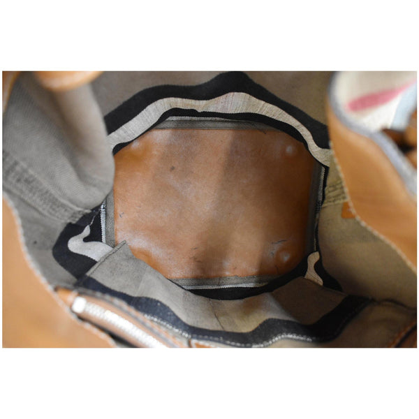 BURBERRY Susanna Medium Check Canvas Bucket Shoulder Bag Brown