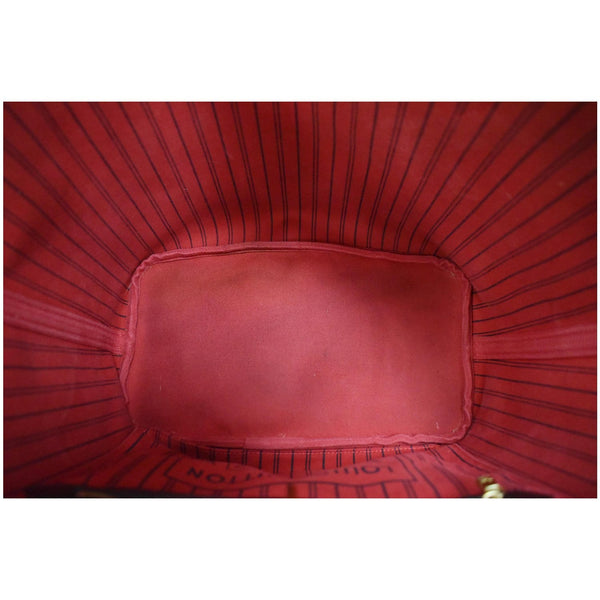 LOUIS VUITTON Neverfull MM Damier Ebene Tote Shoulder Bag Brown