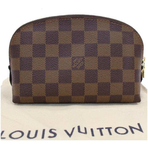 LOUIS VUITTON Damier Ebene Cosmetic Pouch Brown