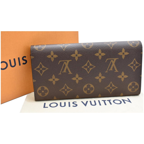 LOUIS VUITTON Emilie Monogram Canvas Wallet Fuchsia