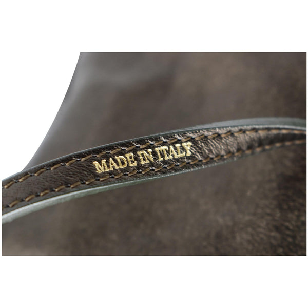 Tiffany & Co. Metallic Reversible Leather Tote Bag Bronze