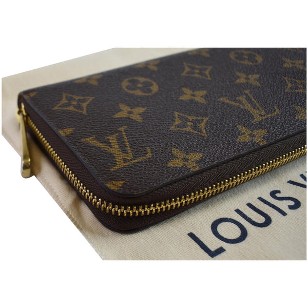 LOUIS VUITTON Monogram Canvas Zippy Long Wallet Brown