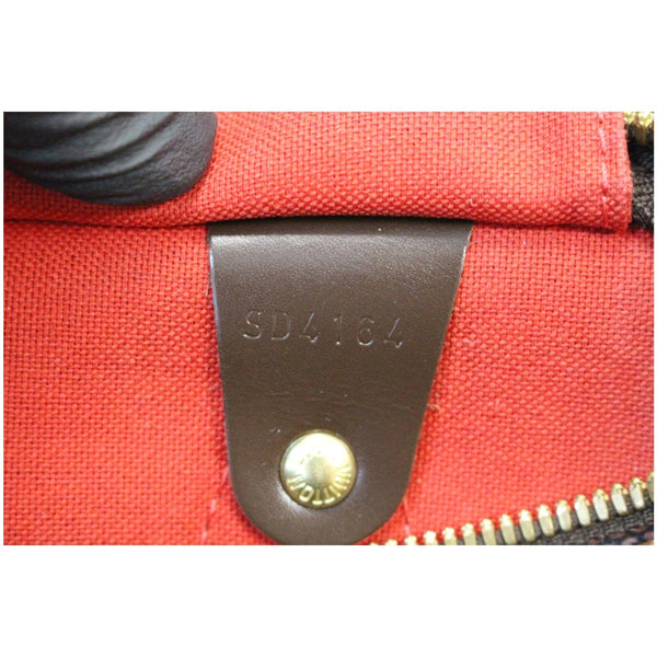 Louis Vuitton Speedy 30 Damier Ebene Tag Bag